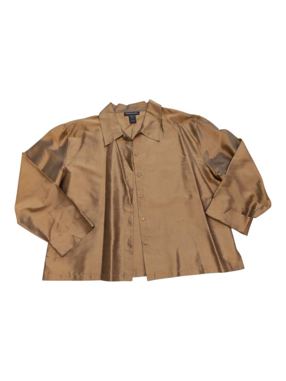 Bozaglo 100% Silk 2-Piece Set Shirt Pants Womens Size L/XL - Picture 10 of 14